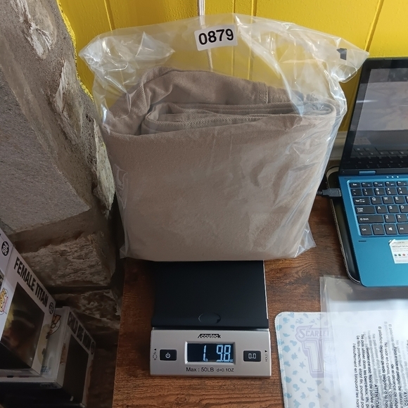 Levis 501 Jeans Mens 34x34 Tan Button Fly 100% Cotton Cowboy Western Grunge - Picture 12 of 12